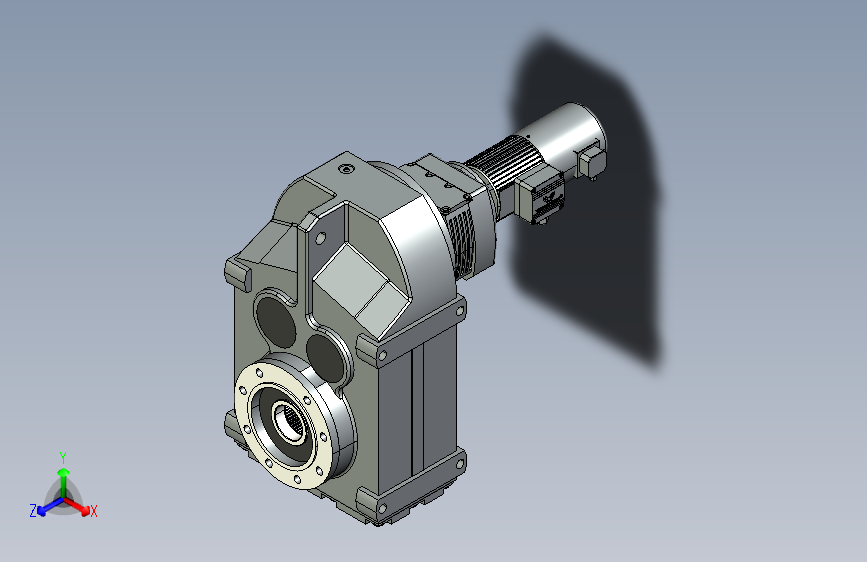 万鑫精工+F系列减速机+3D模型