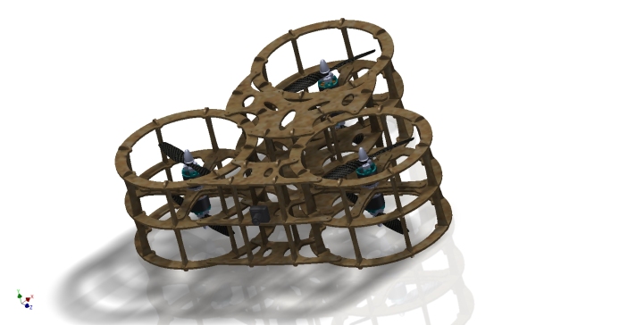 G17481-Drone exacopter Wood” 无人机