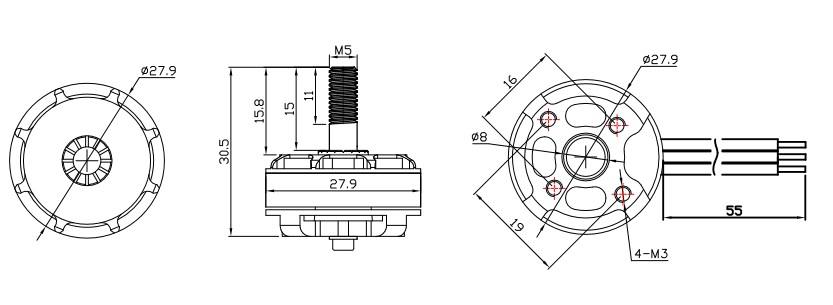 G17556-EMAX RS2205-S 2300kv无刷电机” 无人机