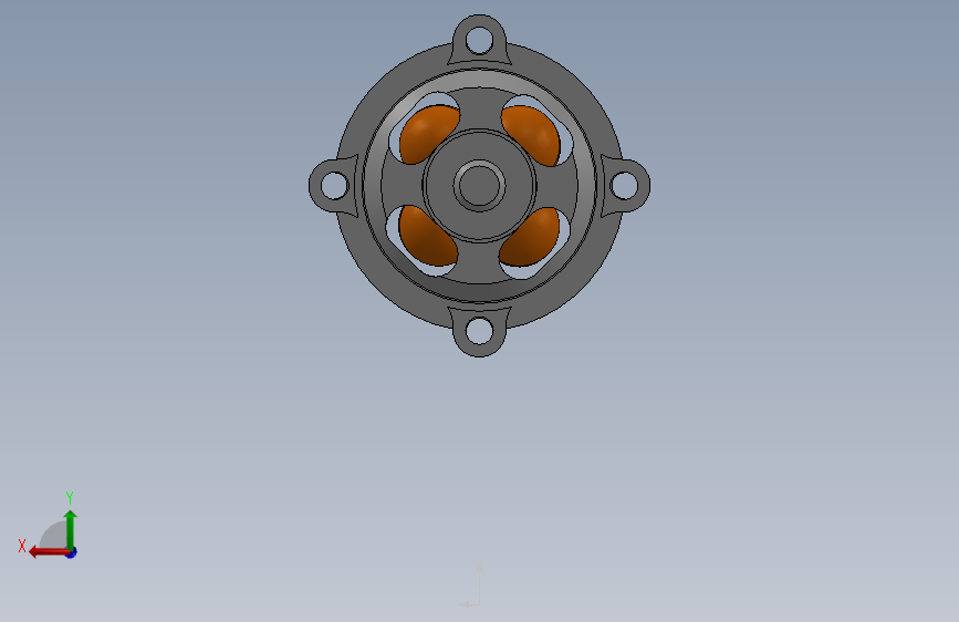 G17740-T MOTOR MT 1306” 无人机 背面视图