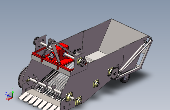 清石机捡石机SW三维图+说明书 1315428
