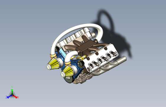 G15934-V6+IC引擎-3D模型和运动仿真”+阀门