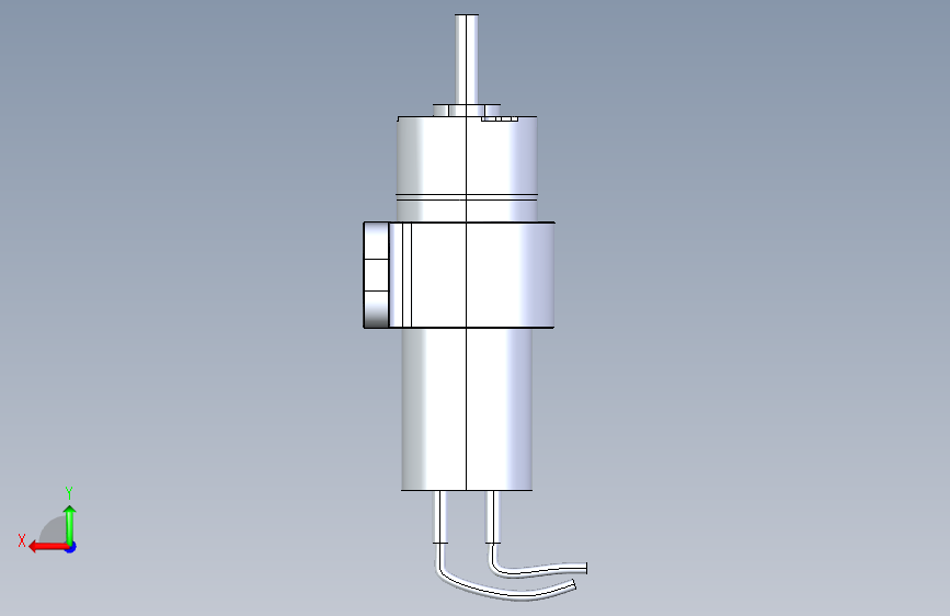 G15945-WP-3P-0100+DC12V+24V双止回阀小隔膜泵”+阀门 背面视图