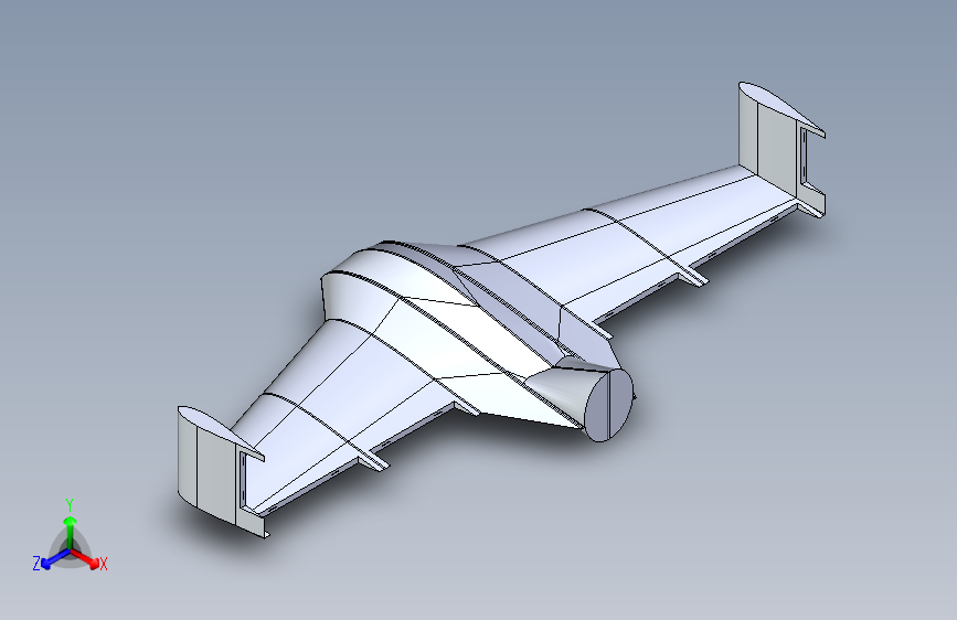 G16320-GZ-500飞翼无人机+肋骨+CNC+CAD”+无人机
