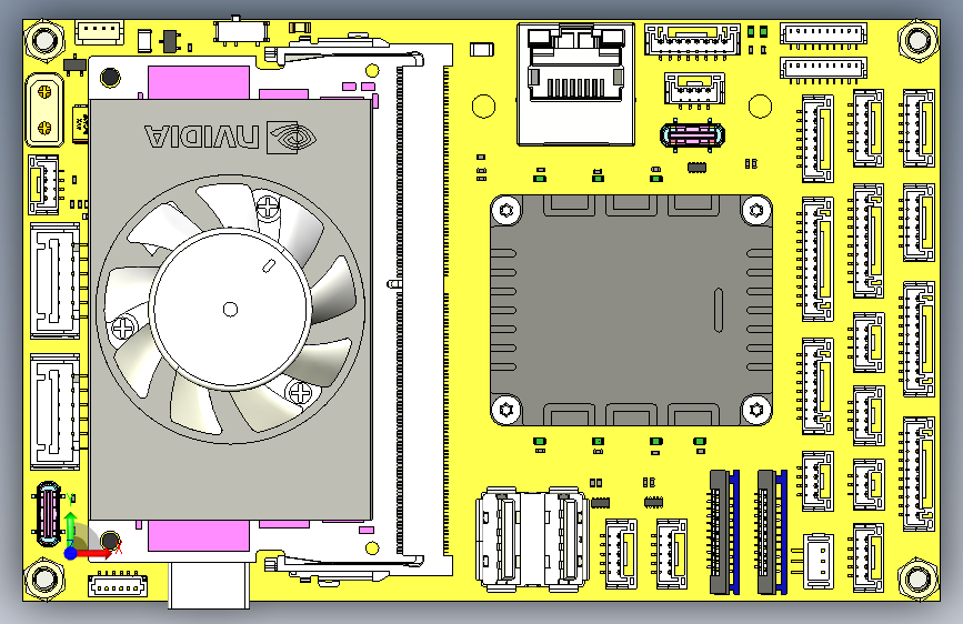 G16337-Holybro的Pixhawk+NVidia+Jetson基板”+无人机 正面视图