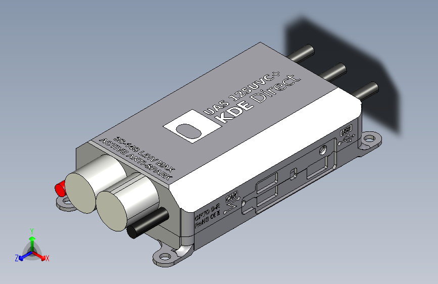 G16362-KDE-UAS125UVC-HE+125A+UHV多旋翼（UAS）系列电子调速器（ESC）”+无人机