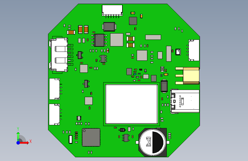 G16366-L1_L2+RTK+GPS+ZED-F9P”+无人机 正面视图