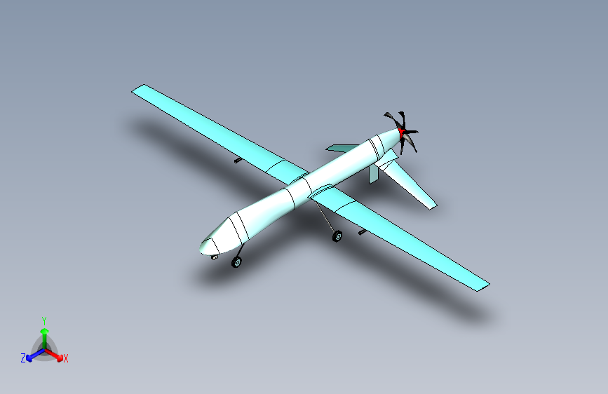 G16480-SOLIDWORKS上的MQ-1预测无人机”+无人机