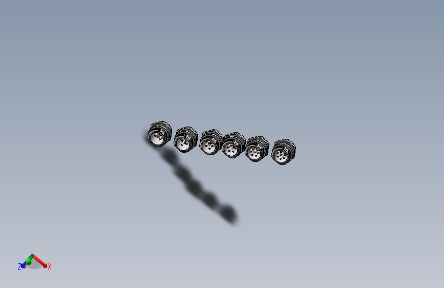 GX12系列航空插座-- 1716055-120
