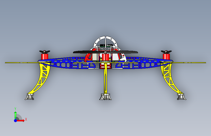 G16547-UAV+QuadCopter”+无人机 正面视图