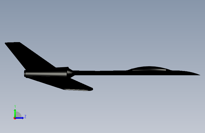 G17427-blackbird”+无人机 左侧视图