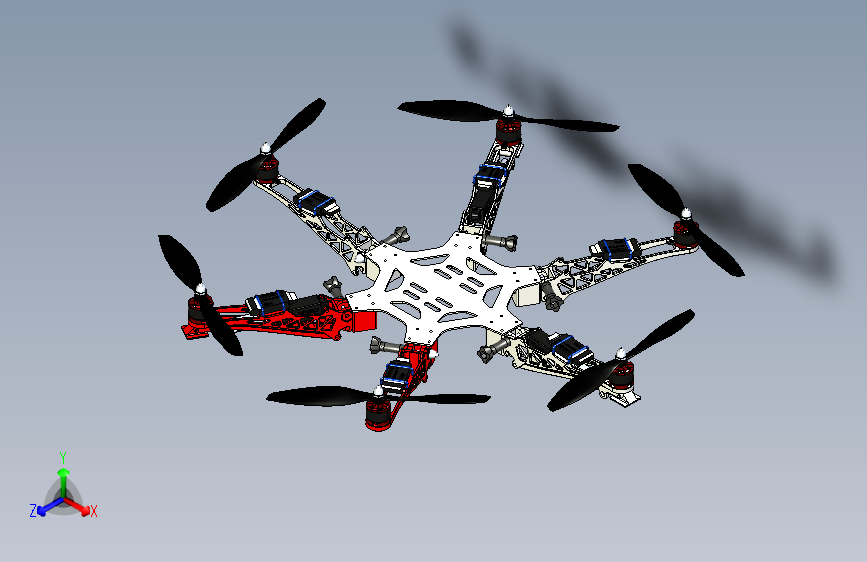 G17455-DJI+F450_550起落架系统V2”+无人机