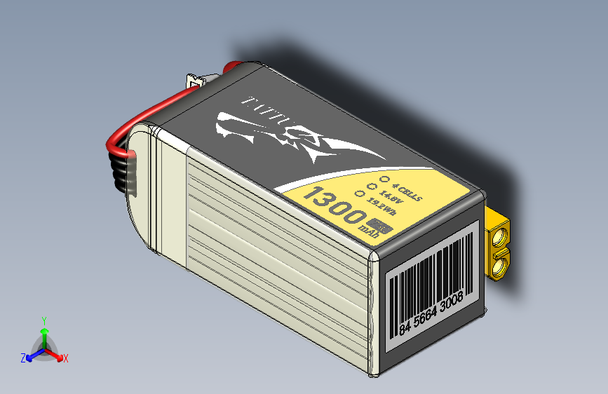 G17744-Tattu+1300mAh+4s+75c锂电池”+无人机
