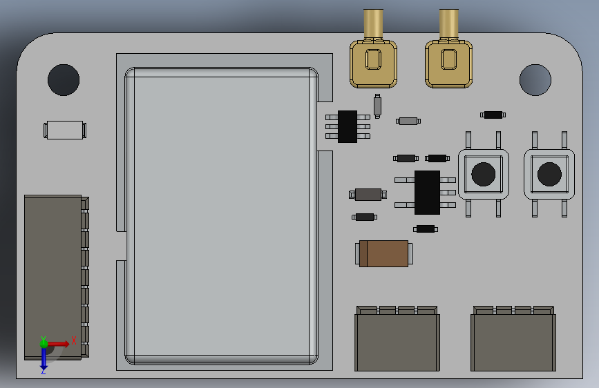 G18701-FlySky_FS-X6B-V1.1_接收器” 无人机 俯视图