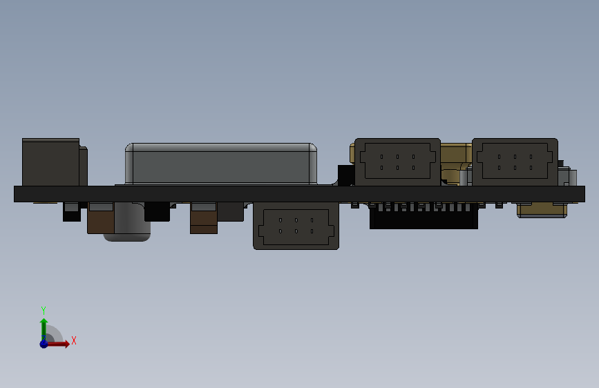 G18701-FlySky_FS-X6B-V1.1_接收器” 无人机 正面视图