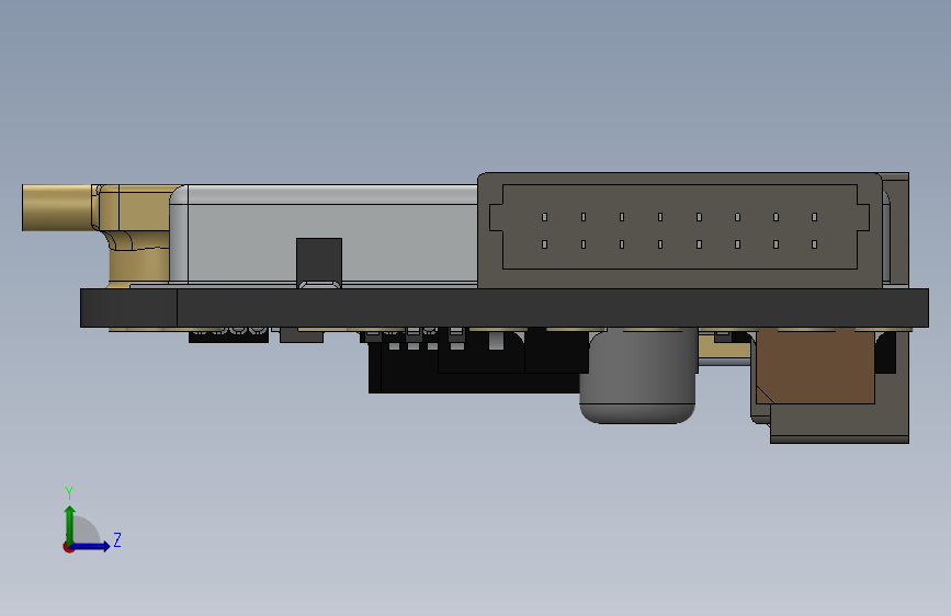 G18701-FlySky_FS-X6B-V1.1_接收器” 无人机 左侧视图