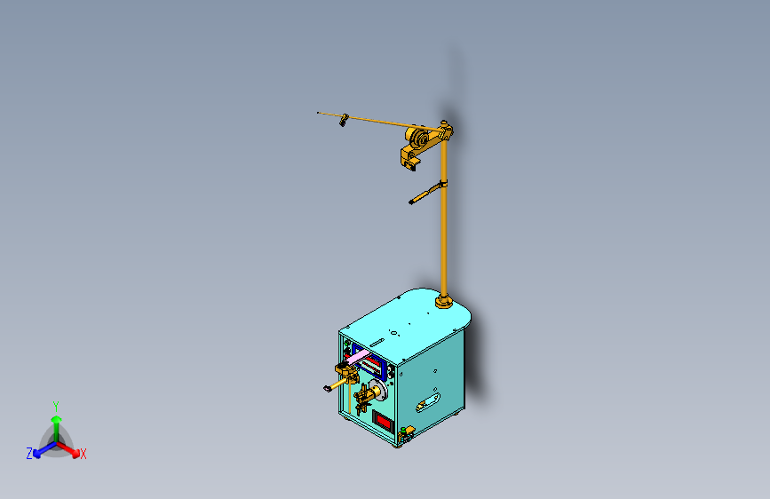 电机手动绕线机设备3D图模型