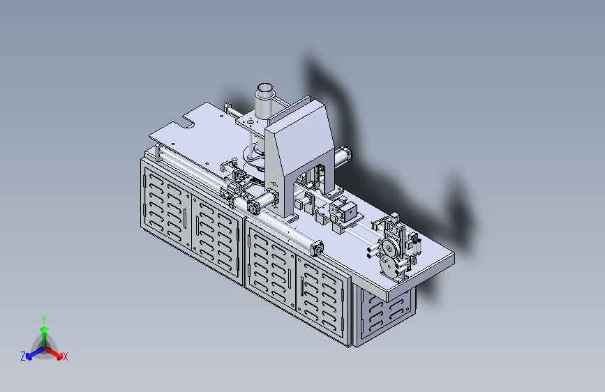 电缆绕线机设备模型3D图