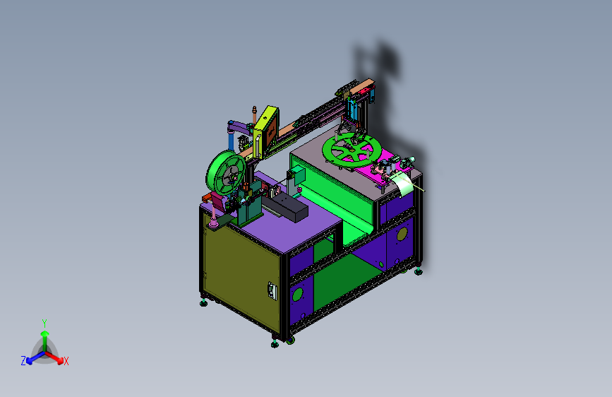全自动绕线扎线机设备3D模型