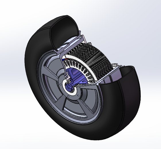 电动轮、轮毂电机驱动模型
