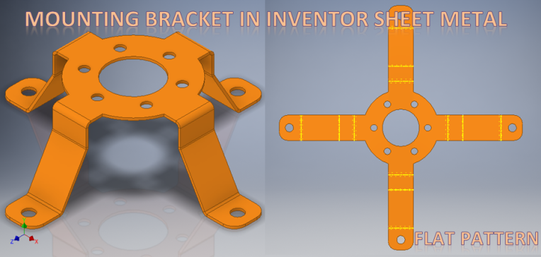 G19696-Autodesk Inventor钣金安装支架__ Inventor钣金__钣金基础知识3d” 无人机