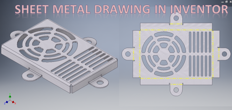 G19704-Autodesk Inventor中的钣金绘图教程__Inventor绘图实践__Cad教程” 无人机