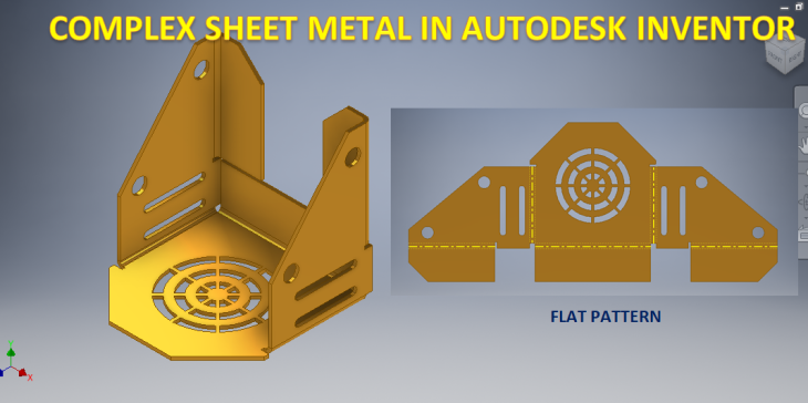 G19711-Autodesk Inventor中的复杂钣金工程图__Autodesk Inventor__三维建模中的展开模式” 无人机