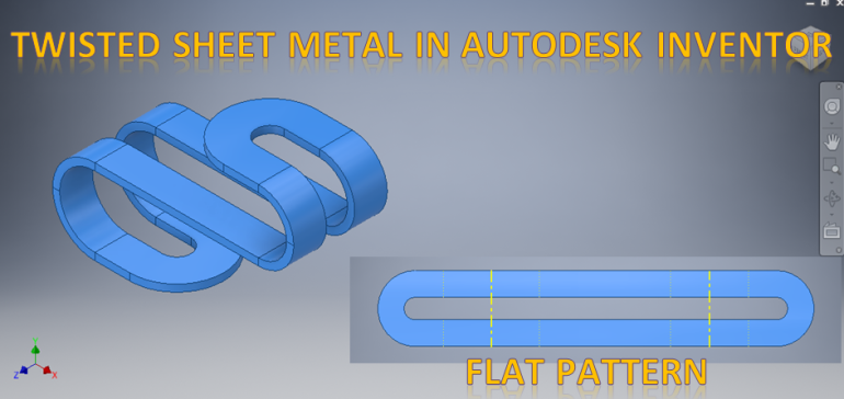 G19716-Autodesk Inventor中的扭曲钣金零件__ Inventor钣金中的吊架夹__ Inventor Cad” 无人机