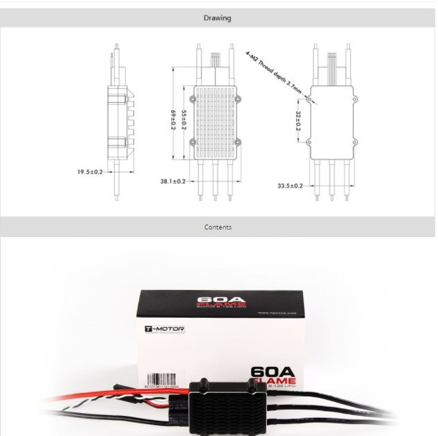 G19928-FLAME 60A 12S ESC” 无人机