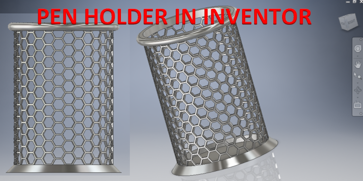 G20017-Inventor中的笔架__ Inventor中六角图案__图案设计Inventor __ Inventor Cad” 无人机