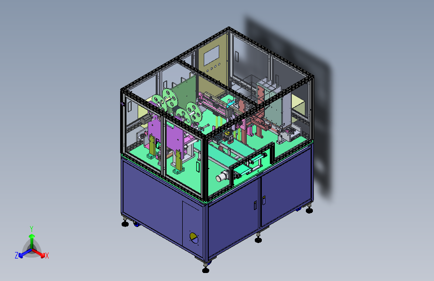 颗粒分料机组装自动设备3D图