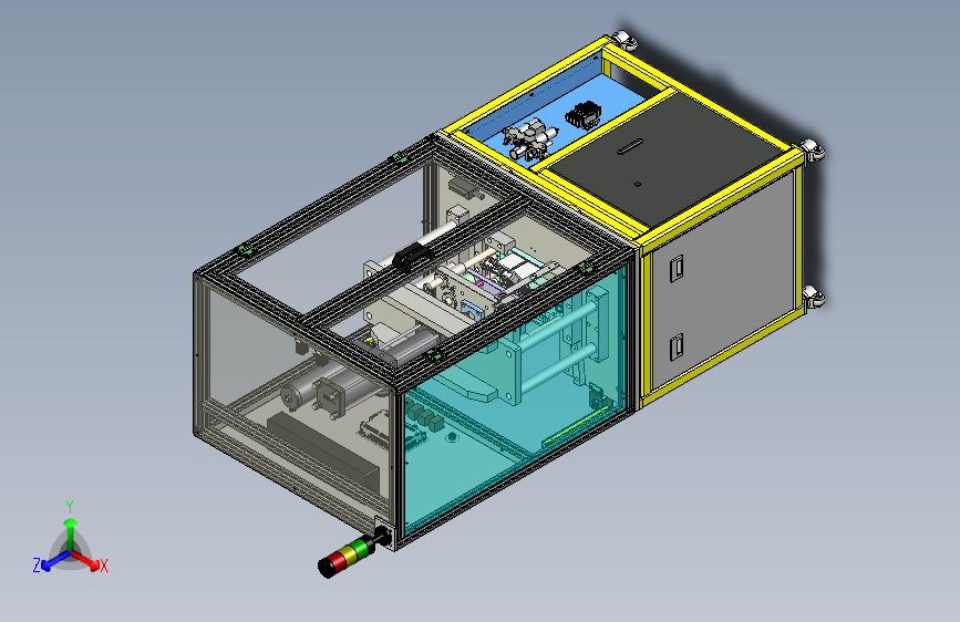冷却器扩管设备3D图纸模型