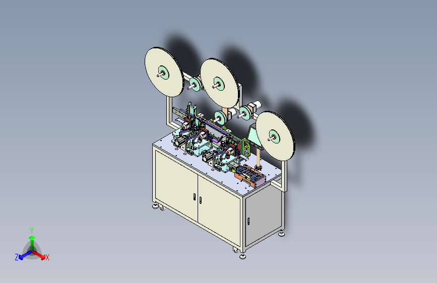 连接器插PIN折料机3D图模型