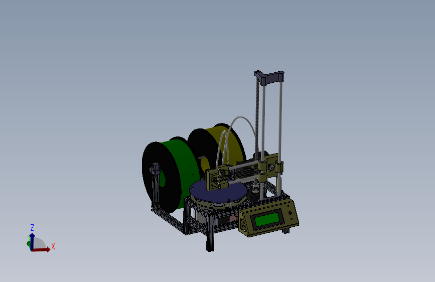 一款极坐标双色3D打印机--938263-300