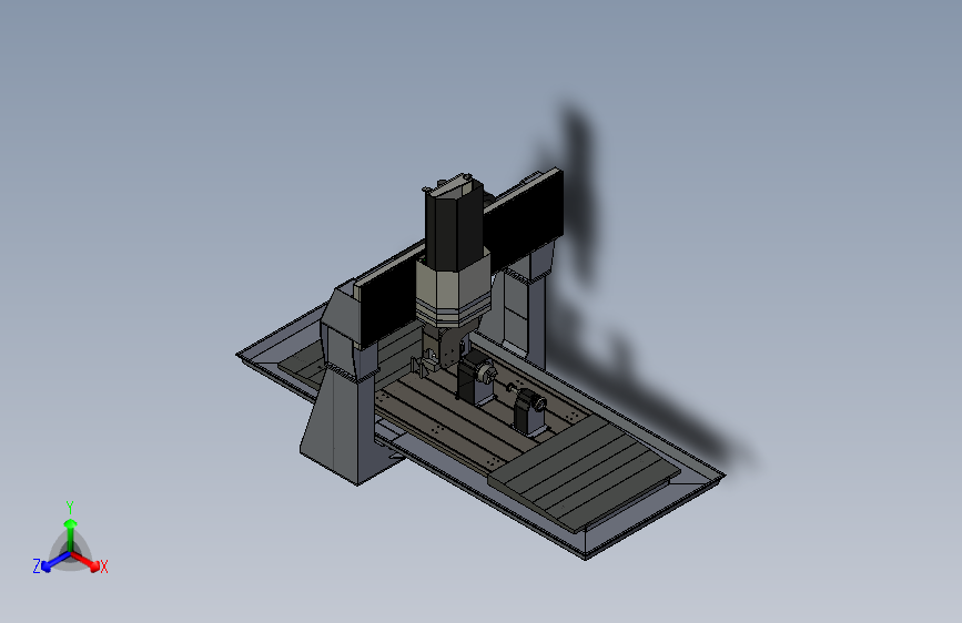 6轴加工机床设计3D图纸模型