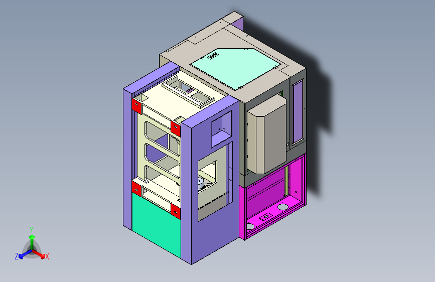 0640数控车床3D模型