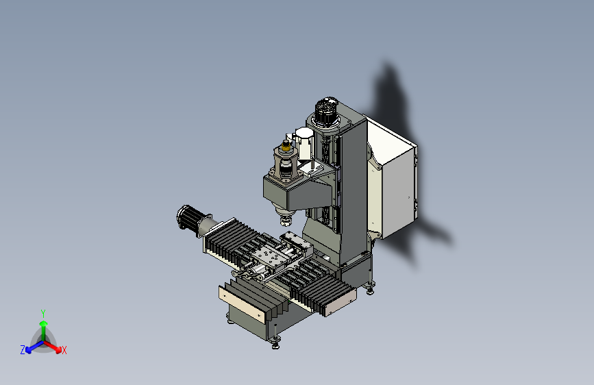 CNC数控铣床模型3D图纸