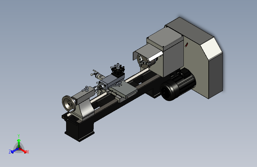 Fabel Lathe车床3D图模型