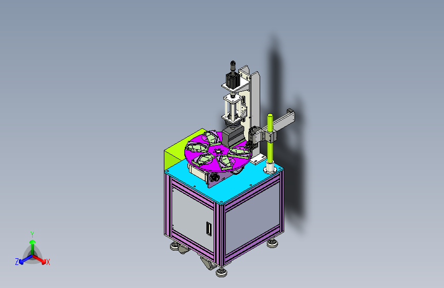 KN95折叠焊接转台设备3D模型