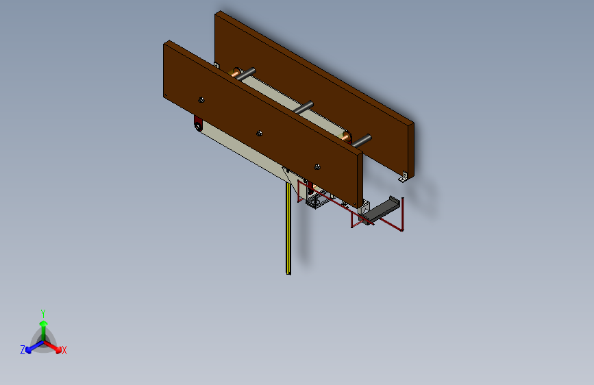 枪管来弧线加工机床设备3D模型