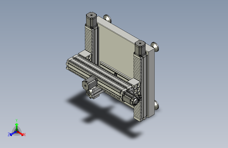 数控四轴设备3D图纸模型