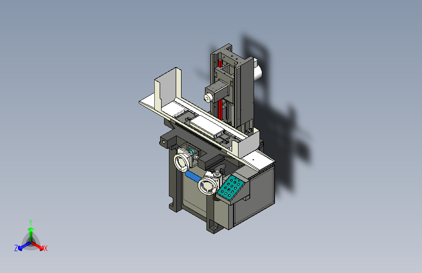 小型手摇磨床3D模型