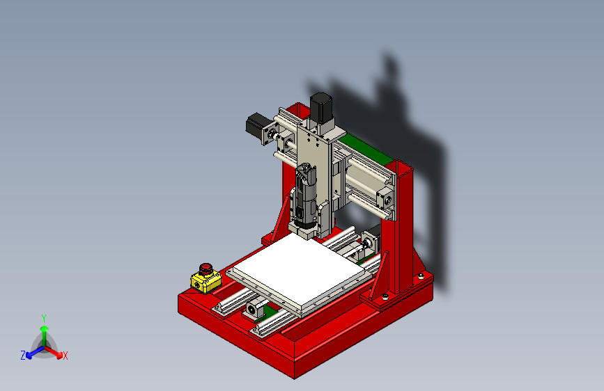 小型铣床设备模型3D