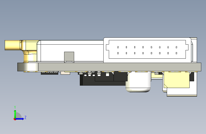 G18701-FlySky_FS-X6B-V1.1_接收器”+无人机 左侧视图