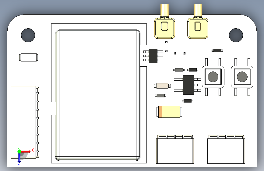 G18701-FlySky_FS-X6B-V1.1_接收器”+无人机 俯视图