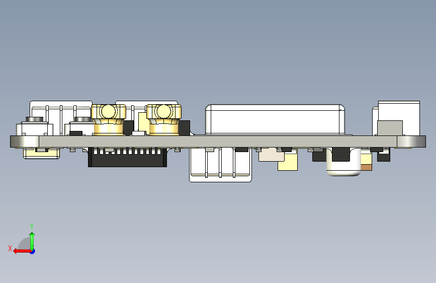 G18701-FlySky_FS-X6B-V1.1_接收器”+无人机 背面视图