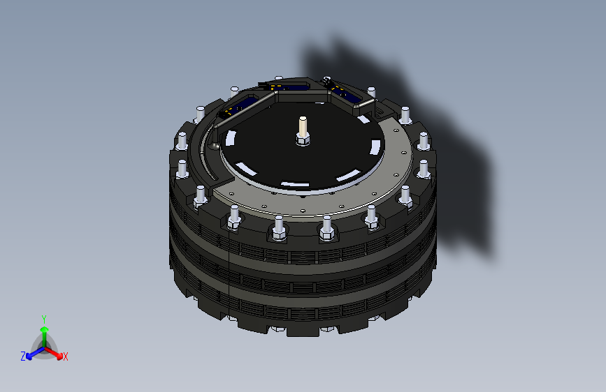 无反作用发电机3D模型