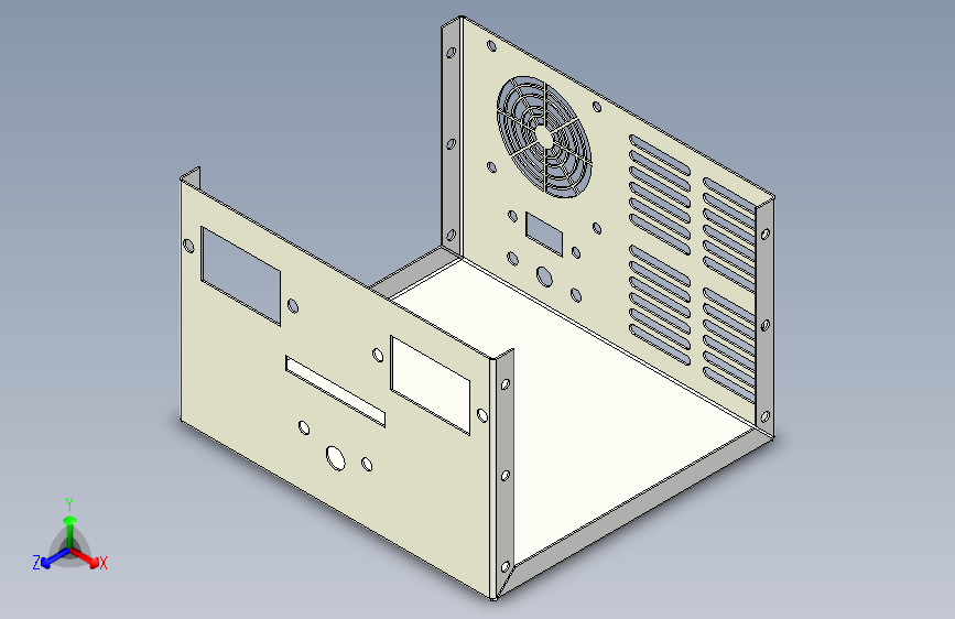 G19697-Autodesk+Inventor钣金中的配电盘盒__+Inventor中的配电盘盒图纸__+Inventor+Cad”+无人机