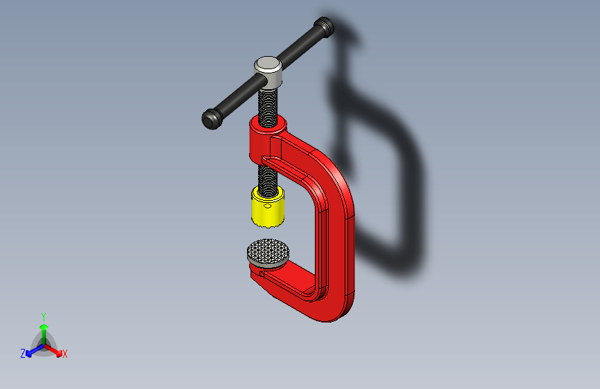 G19702-Autodesk+Inventor中的C+CLAMP+__+Inventor装配教程__+Inventor教程__+3D+Cad建模”+无人机