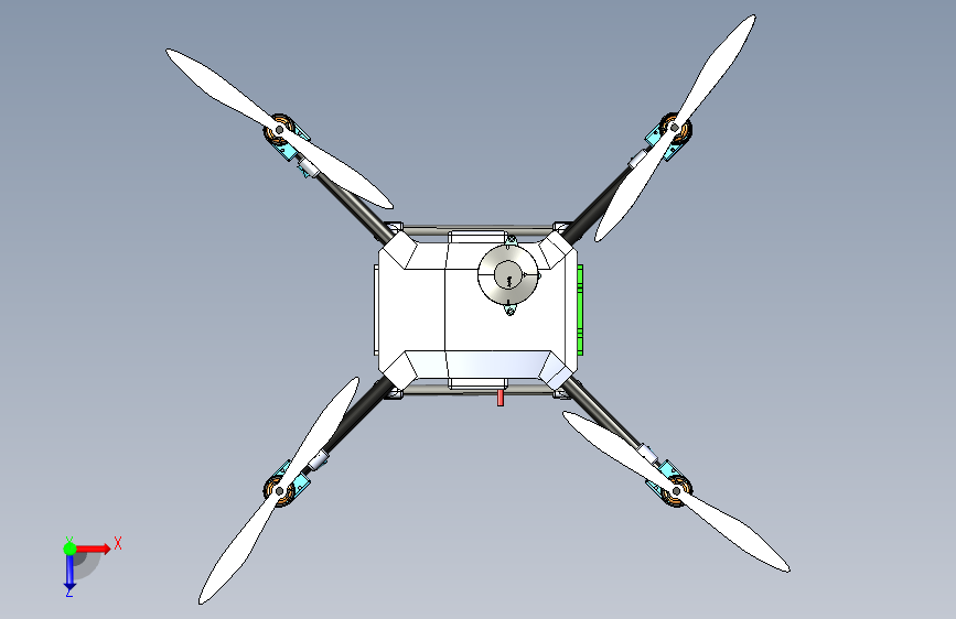 G19806-Drone+pixhawk”+无人机 俯视图